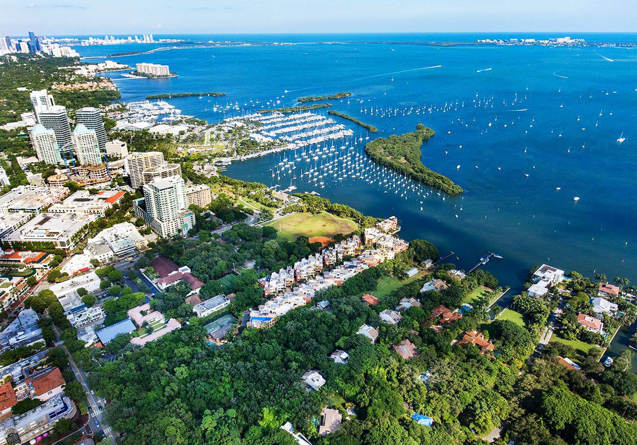 North Coconut Grove Aerial